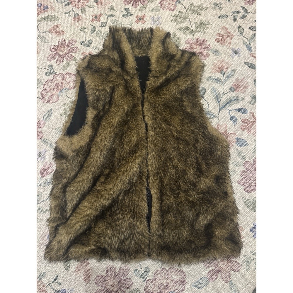 Abercrombie Fitch Women Fur Vest Size Small #28